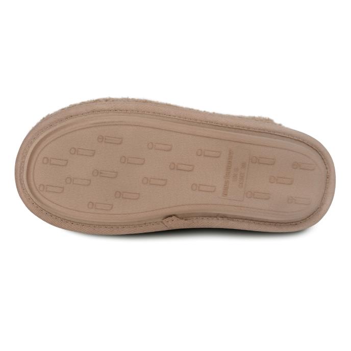 Isotoner® Ladies Curly Fur Mule Natural Extra Image 5